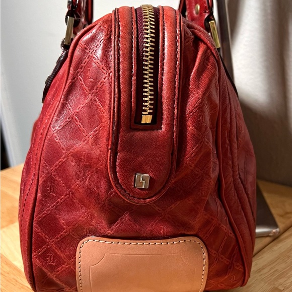 ❣️Reserved❣️LAMB Gwen Stefani Fadeout Satchel in Red Very Nice Condition! - Picture 7 of 14